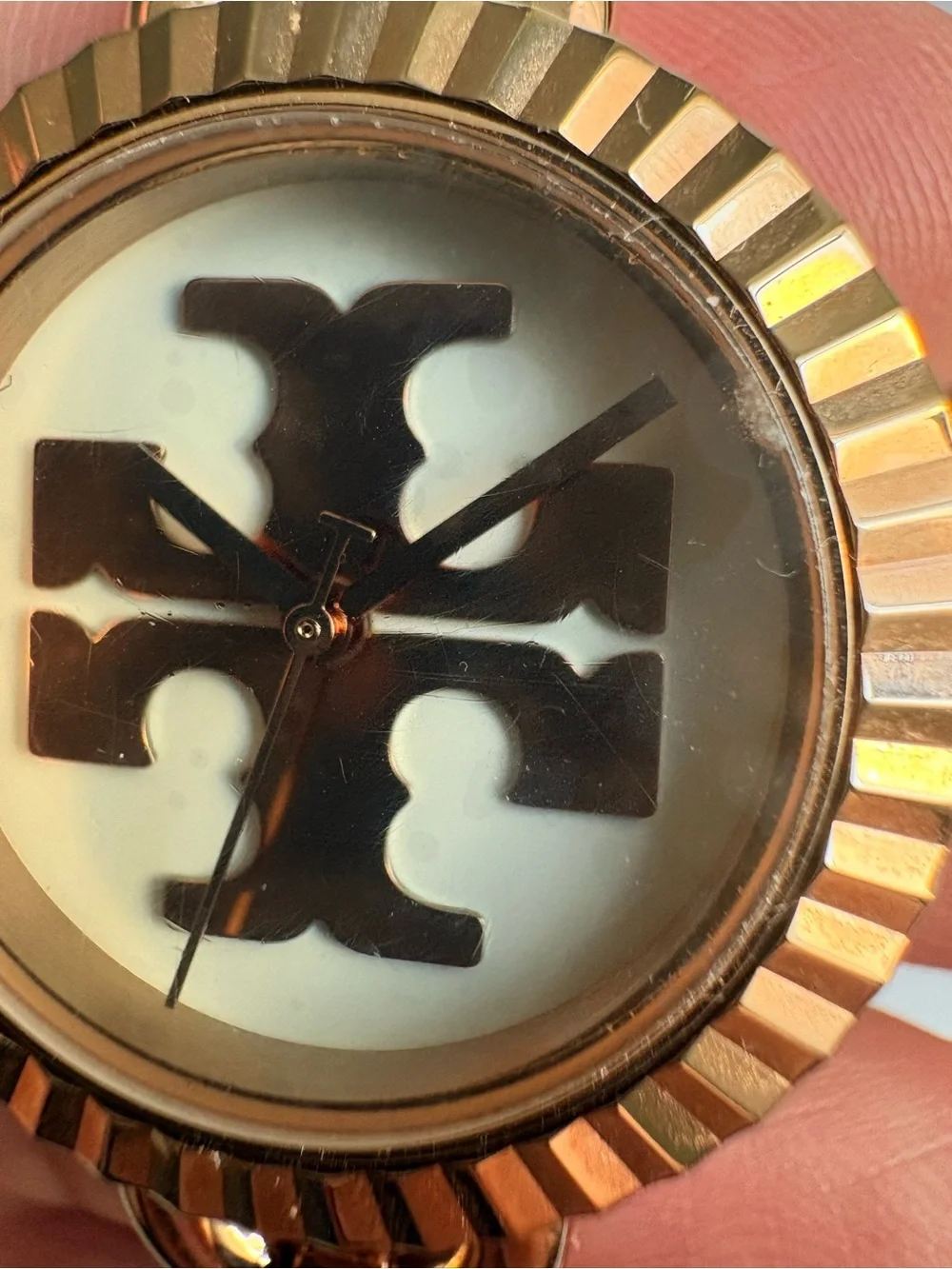 Tory Burch The Miller Rose Gold Stainless Steel Bangle Bracelet Watch TBW6015